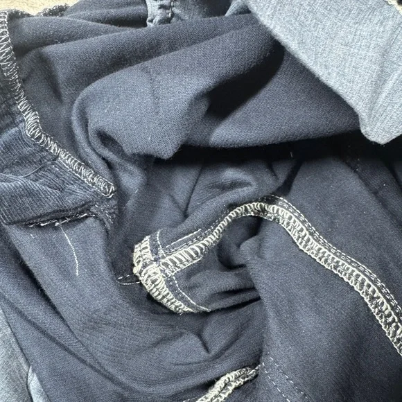 MOTHER Mid Rise Dazzler Corduroy Ankle Fray Night Sky Dark Navy Blue Pants 24 - Picture 14 of 16